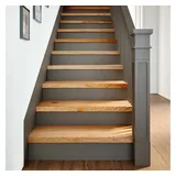 vidaXL Treppenstufen 8 Stk. Hellbraun 70x25x2 cm Massivholz Eiche