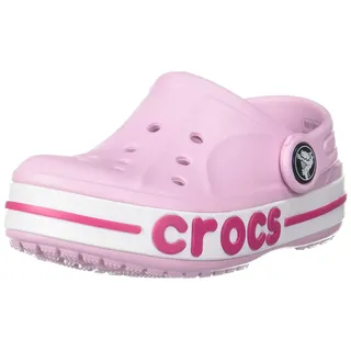 Crocs Bayaband Clogs für Mädchen und Jungen mit Fersenriemen für sicheren Halt 30-31 EU Ballerina Pink/Candy Pink - 30/31 EU