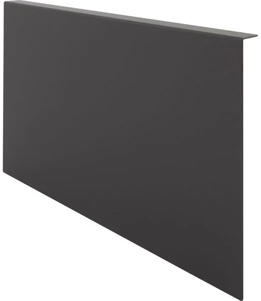 BLUM AMBIA-LINE Adapterprofil zur Anbindung an Holzrückwand (Frontauszug) - Stahldesign - carbonschwarz matt