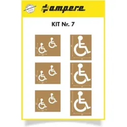 A.M.P.E.R.E. Schablonenset Schablonen KIT Handicap 60 cm& 30 cm