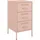 vidaXL Nachtschrank Rosa 36 x 39 x 68 cm Stahl