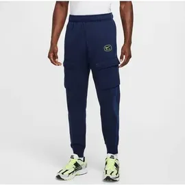 Nike Sportswear Swoosh Air Fleece Cargo-Jogginghose Herren 410 midnight navy/volt L