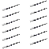 Promat Tieflochmarker schwarz 1 mm Rundspitze dünne Spitze 20mm wasserfest 12Stk