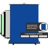 walimex pro Roll-up Panel Hintergrund blau