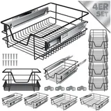 Kesser KESSER® Teleskopschublade ? Küchenschublade ? Küchenschrank ? Korbauszug ? Schrankauszug ? Vollauszug ? Schublade