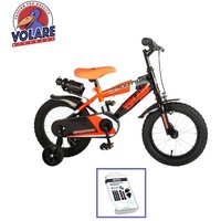 Kinderfahrrad Volare Sportivo - 14 Zoll - Orange / Schwarz - Inklusive WAYS Reifenreparaturset