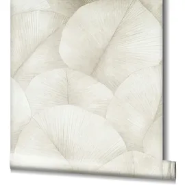 Marburg Blissful Botanics Vliestapete 53 cm x 10 m beige 34193
