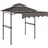 Outsunny Grillpavillon 2,42 x 1,49 m Braun