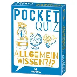 MOSES. VERLAG 100019 Pocket Quiz Allgemeinwissen