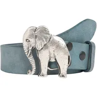 rettungsring gürtel Gürtel Leder blau 105