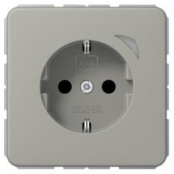 JUNG HOME SCHUKO® Steckdose, Safety+, platin