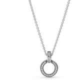 Pandora Double Circle Pendant & Necklace