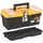 Perel Kompakter Werkzeugkoffer mit herausnehmbarer Einsatzbox 6,8 Liter Schwarz/Orange 32 x 15,5 x 13,9 cm