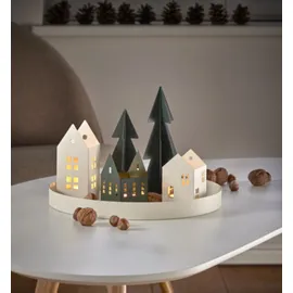 philippi Weihnachtsdorf LE Quartier 0,31 x 0,31 x 0,20 m schwarz/weiß