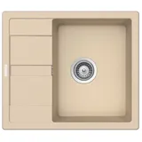 keenberk Victory S580.80 rechts Granit creme Excenterbetätigung 580 x 500 mm