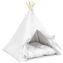 vidaXL Hundetipi 60 x 60 x 70 cm Weiß