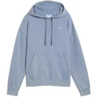 Puma Essentials Elevated Relaxed Wash Hoodie Blau S