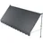 Juskys Klemmmarkise Kapstadt 400 x 120 cm Grau