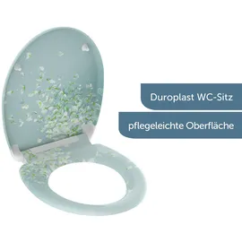 Schütte WC-Sitz FLOWER IN THE WIND, mit Absenkautomatik und Schnellverschluss