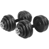 Verstellbares Hantelset im Koffer - 30 kg (2 x 15 kg) schwarz 30kg