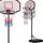 DEUBA Basketballkorb Schwarz 205-305 cm