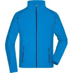 Herren Waffelfleece Jacke - Farbe blau - Größe 3XL