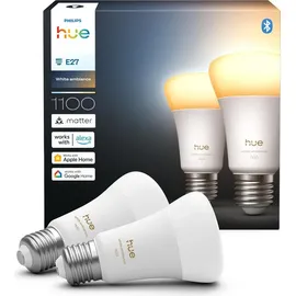 Philips White Ambiance E27 8,1 W 1100 lm 2 St.