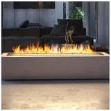 InFire - BIO-Einbaukamin 7,5x120 cm 7kW schwarz - Schwarz