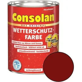 Consolan Wetterschutz-Farbe 750 ml braun seidenglänzend