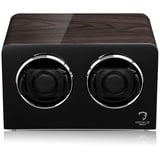 MODALO Uhrenbeweger (Watch Winder) Inspiration MV4 für 2 Uhren schwarzes Makassar-Holz Design...