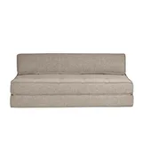 miliboo Schlafcouch Stoff 2-Sitzer Schwarz