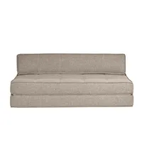 miliboo Schlafcouch Stoff 2-Sitzer Schwarz