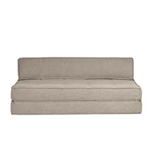 miliboo Schlafcouch Stoff 2-Sitzer Schwarz