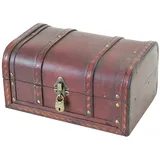 HMF Schatztruhe 30 x 20 x 15 cm 15-tlg. braun