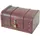 HMF Schatztruhe 30 x 20 x 15 cm 15-tlg. braun