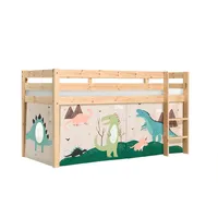 58 aufm Kessel Kinderbett Karolina 210x114x106 Massivholz Natur Textilset