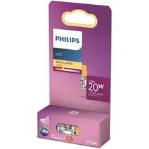 Philips LED-Lampe 1,7 W G4 2700 K warmweiß
