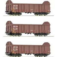 Roco 6600131 H0 3er-Set Offene Güterwagen der DB AG