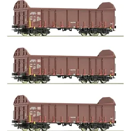 Roco 6600131 H0 3er-Set Offene Güterwagen der DB AG