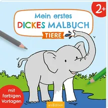 arsEdition Mein erstes dickes Malbuch ab 2 - Tiere