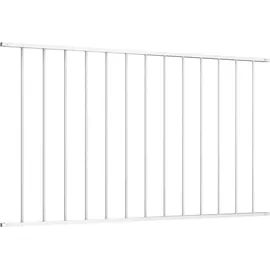 vidaXL Zaunelement 100 x 163 cm Weiß/Stahl