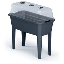 Prosperplast Hochbeet Respana Ecoline 59x36x75cm (Anthrazit, Kunststoff, 36,8 x 59,6 x 75,3 cm) - Anthracite - One Size