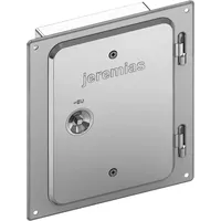 Tecnovis Kamintür Edelstahl 210 x 140 mm Weiß