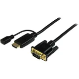 Startech Hdmi-zu-vga-kabel 91 Cm - HDMI zu VGA Adapter 0,9m - Schwarz - 1920x1200 / 1080p