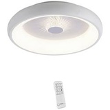 Just Light 14384-16 Vertigo LED-Deckenleuchte LED Deckenleuchte mit Ventilator in Weiß
