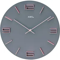 AMS Wanduhr 40,00 cm 9590 grau
