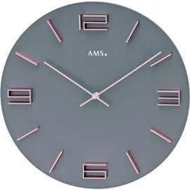AMS Wanduhr 40,00 cm 9590 grau