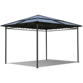 Quick Star Hardtop Pavillon 3 x 3 m Grau/Bronze