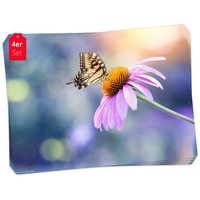 Coveryourdesk CoverYourDesk, Tischset, Tischset Schmetterling auf Blume
