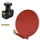 PremiumX DELUXE100 SAT Anlage 100cm Alu Rot Twin LNB 2 Teilnehmer Sky Full HD 3D TV Set